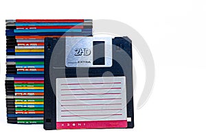 The black floppydisks