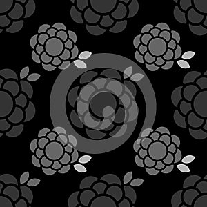 BLACK FLORA PATTERN