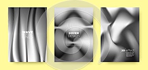 Black Flow Template. Modern Cover. Dynamic