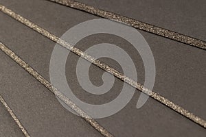 black foam board for creative work and creation of various models and objects