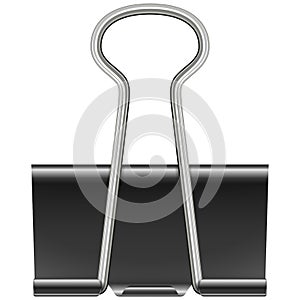 black foldback clip isolated