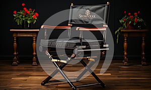 Black Folding Chair With Seat Cover