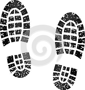 Black footprints photo