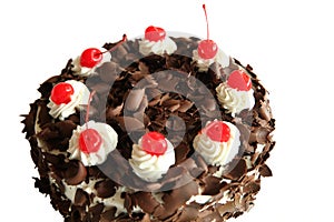 Black forest cake portion