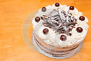 Black Forest Cake on Table