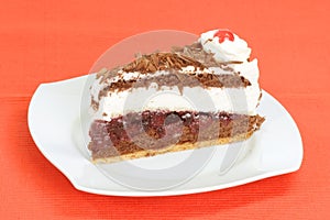 Black Forest gateau cake