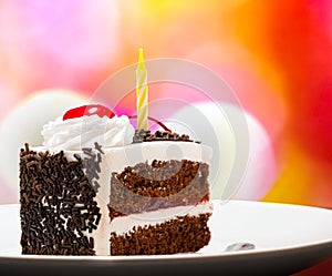 Black Forest Gateau Indicates Chocolate Cake And Appetizing