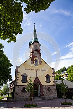 Black Forest, Germany, church in Furtwangen city