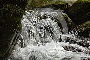 Black Forest, Germany. waterfall and rocks