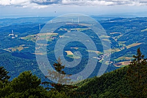 Black Forest landscape panoramic view