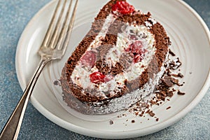 Black forest swiss roll