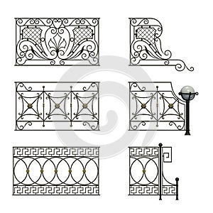 Black forged decorative lattice photo