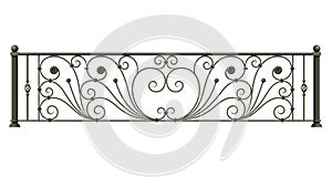 Black forged decorative lattice photo