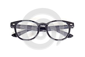 Black frame eye glass