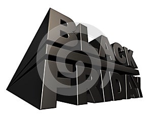 Black friday 3D banner template