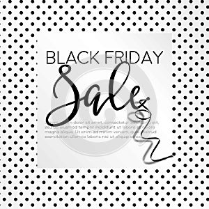 Black friday, autumnal holiday sellout of shops poster vector.