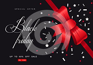 Black Friday, Big Sale, creative template on flat design