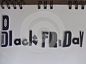 Black Friday. Calligraphic handmade lettering Black Friday.