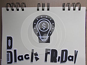 Black Friday. Calligraphic handmade lettering Black Friday.