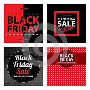 Black friday card sets