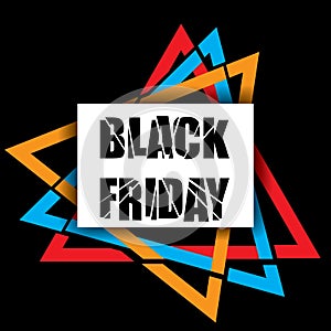 Black Friday colorful banner template