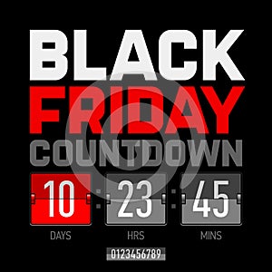 Black Friday countdown timer