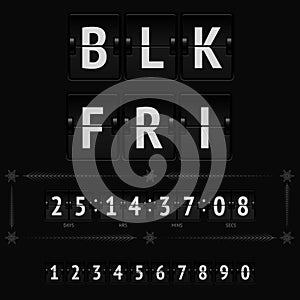 Black friday countdown timer