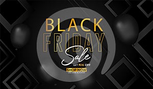 Black Friday Dark Background Banner Design