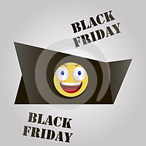 Black Friday. Dark background. Vector illustration