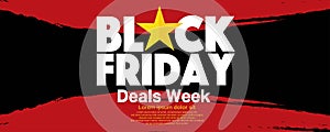 Black Friday Deals Weekend Sale Banner Vector