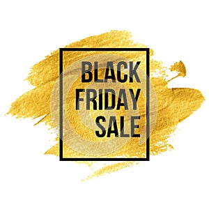 Black Friday Designs on gold blob. Vector