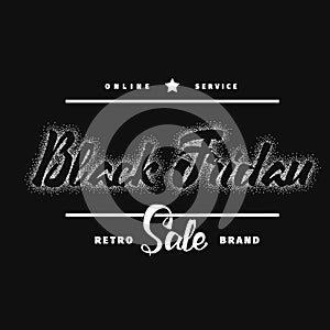 Black Friday dotworking sale - stickers, badges, has written calligraphy tools and modified to simple forms photo