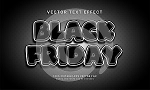 Black friday editable text effect