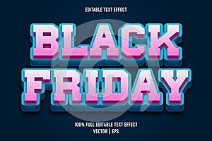 Black Friday editable text effect comic style