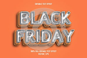 Black Friday editable text effect comic style