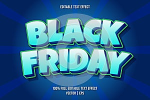 Black Friday editable text effect comic style