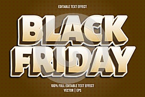 Black Friday editable text effect comic style