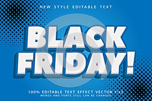 Black Friday editable text effect emboss modern style