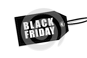 Black friday label isolated on white background for promotion