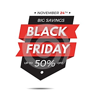 Black friday label price tag sale banner badge template sticker