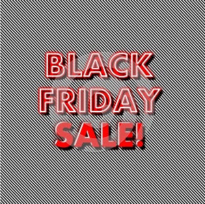 Black Friday neon red glow on strips background