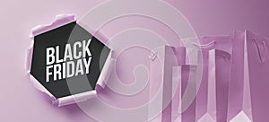 Black Friday promotional sale banner
