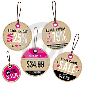 Black Friday Retail Labels