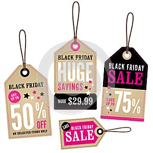 Black Friday Retail Labels