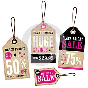 Black Friday Retail Labels photo