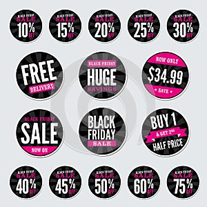 Black Friday Retail Stickers