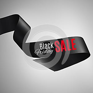 Black friday ribbon