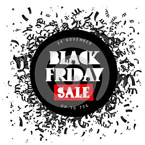 Black Friday. Sale. 24 November