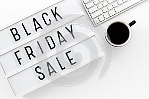 Black friday sale background top view