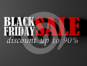 Black Friday sale banner.